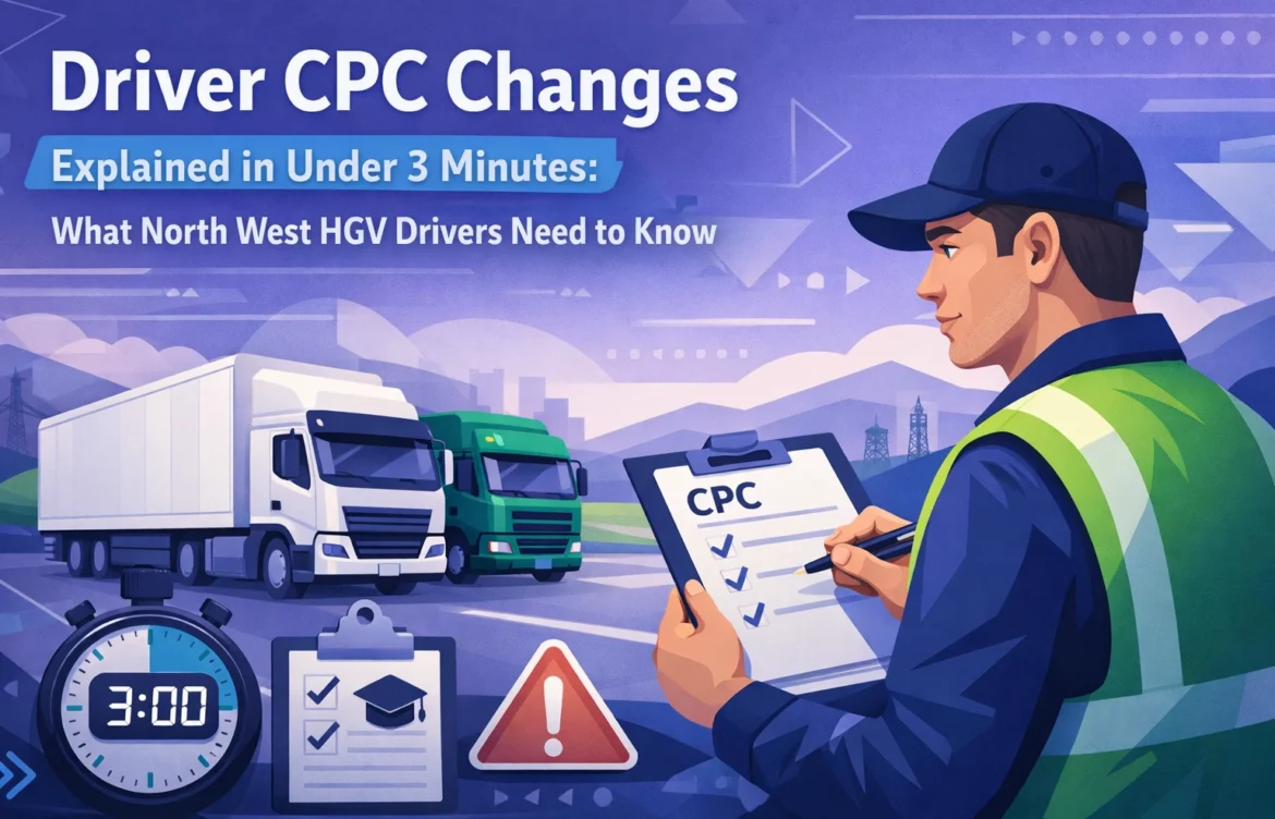 Driver CPC Changes Explained in Under 3 Minutes: What North West HGV Drivers Need to Know