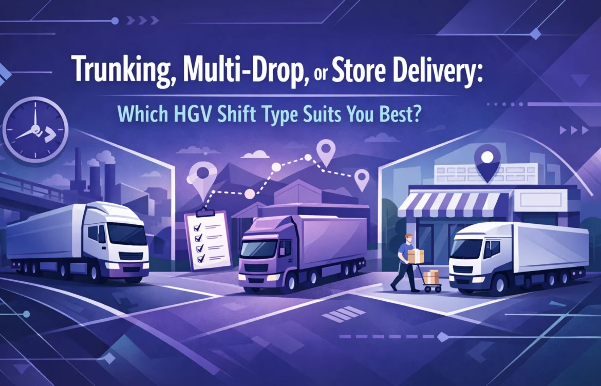Trunking, Multi-Drop, or Store Delivery: Which HGV Shift Type Suits You Best?