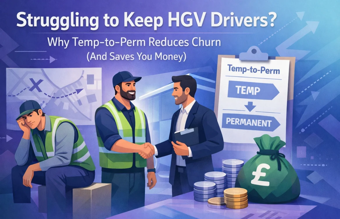 Struggling to Keep HGV Drivers? Why Temp-to-Perm Reduces Churn (And Saves You Money)